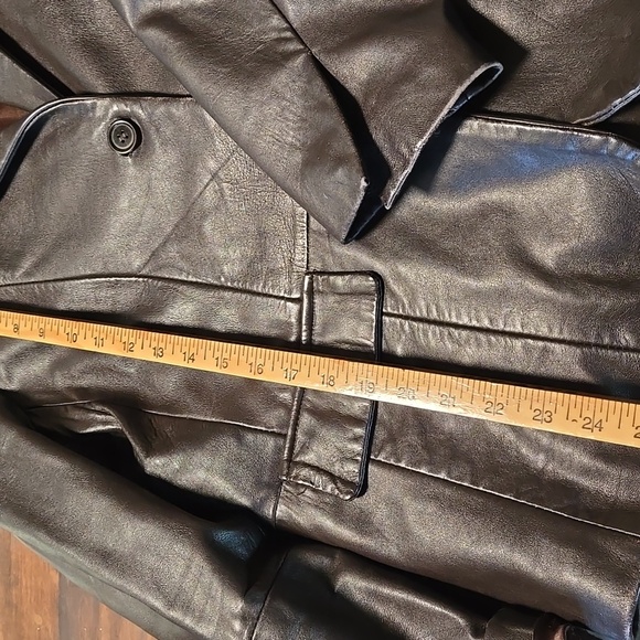 Wilsons Maxima Chocolate Brown Leather Jacket Ladies Size Large - Picture 4 of 10